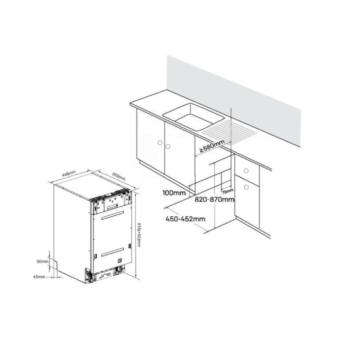 Посудомоечная машина Edler EBD-4525P изображение 5