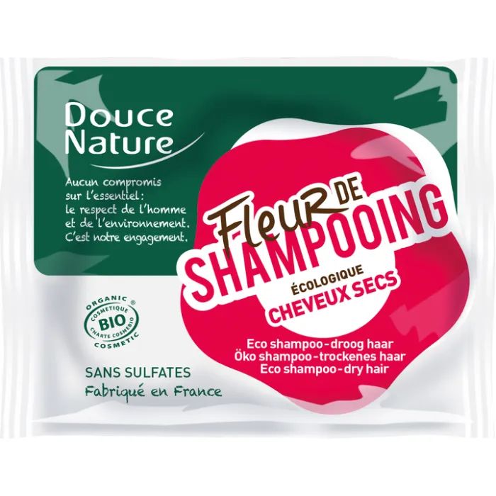 Шампунь Douce Nature Fleur De Shampoo Твердий Для сухого волосся 85 г (3380380058578)