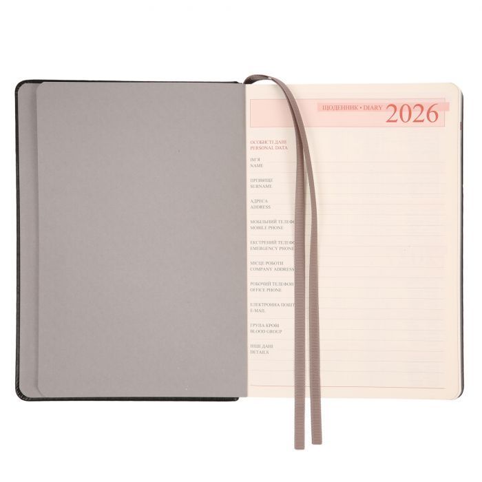 Тижневик Leo planner А5 датований 2026 "Bruno", твердий, 368 сторінок (252685) зображення 6