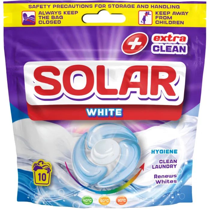 Капсулы для стирки Solar Household White Для белых вещей 10 шт. (4820269930445) > цены в Киеве и Украине Капсулы для стирки Solar Household White Для белых вещей 10 шт. (4820269930445)