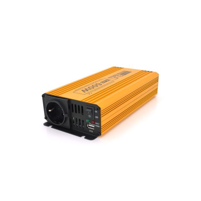 Інвертор Mexxsun MXSPSW-600, 12V/220V, 600W (MXSPSW-600-12S) зображення 2