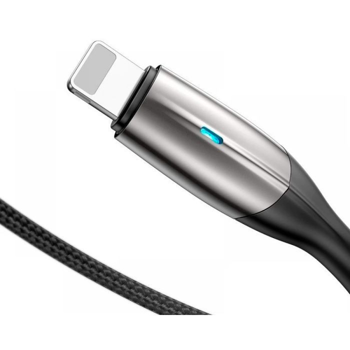 Дата кабель USB 2.0 AM to Lightning 2.0m 1.5A black Baseus (CALSP-C01) зображення 4