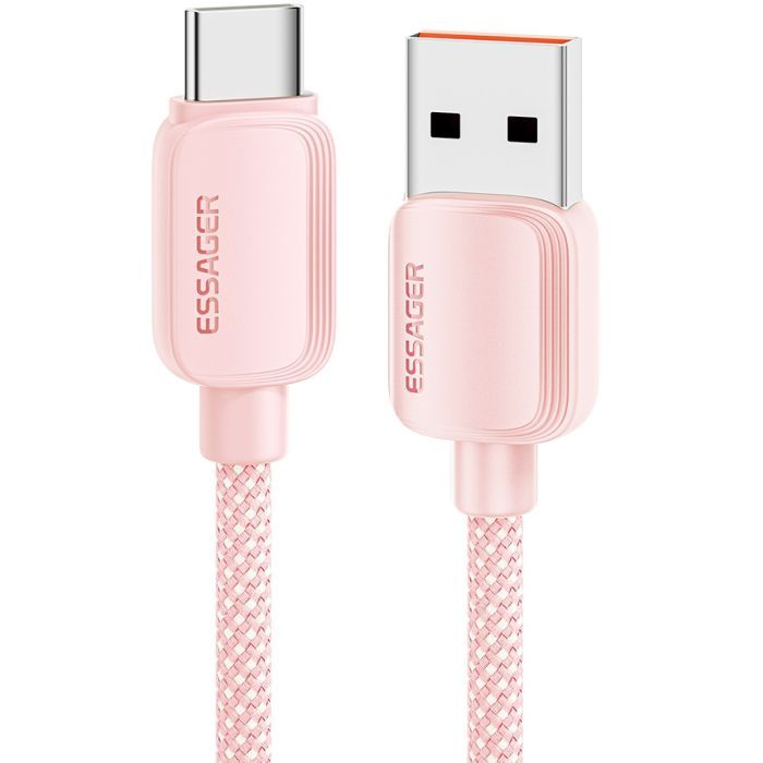 Дата кабель USB 2.0 AM to USB-C 2.0m 100W white Essager (EXC7A-WLA02-P)