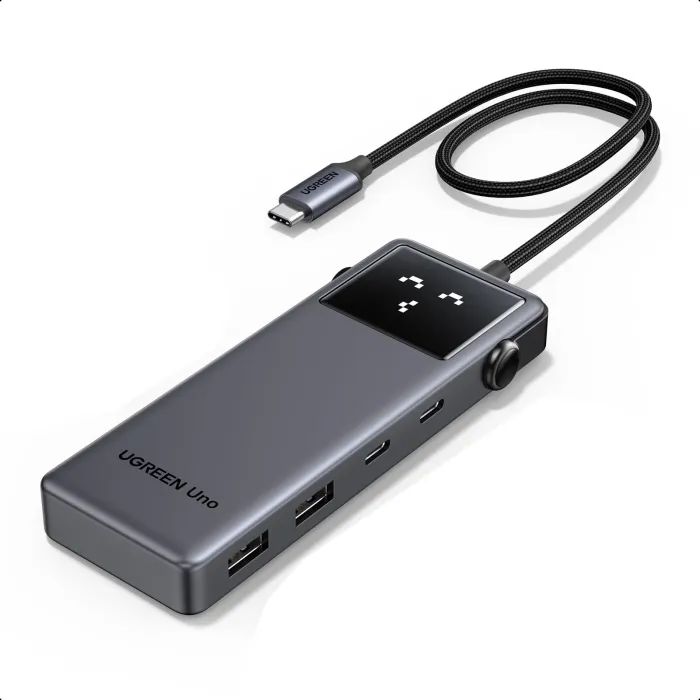 Концентратор Ugreen USB-C to HDMI + 2xUSB 3.2 + 2xUSB-C 3.2 + PD CM888 gray (35998) изображение 2