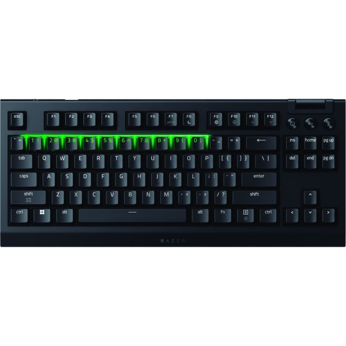 Клавиатура Razer BlackWidow V4 Low-Profile TKL Wireless/Bluetooth/USB Yellow switch UA Black (RZ03-05450100-R3M1) изображение 6