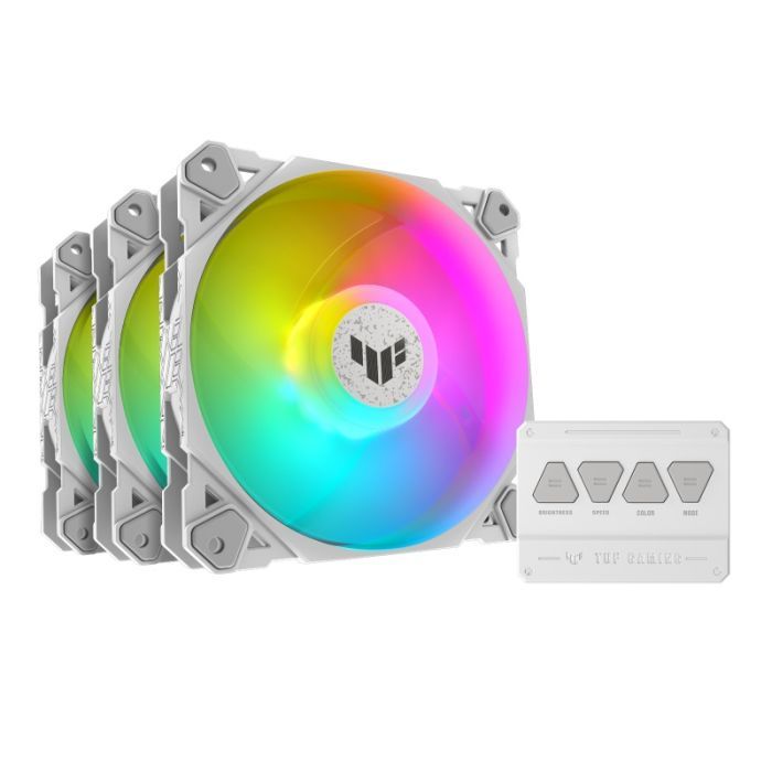 Кулер для корпуса ASUS TUF Gaming TF120 ARGB 3IN1 White (90DA0033-B09030)