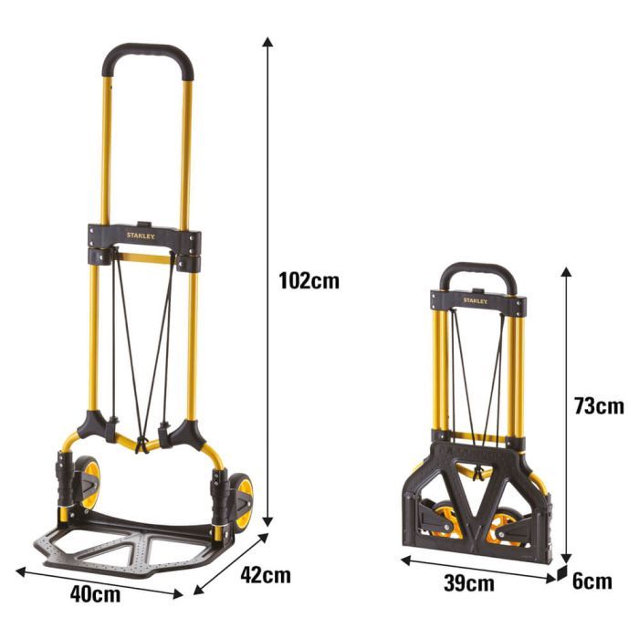 Тележка грузовая Stanley до 70кг, размер платформы 39х29см, вес 3,9кг (SXWT-FT580) изображение 13