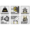 Тележка грузовая Stanley до 70кг, размер платформы 39х29см, вес 3,9кг (SXWT-FT580) изображение 14