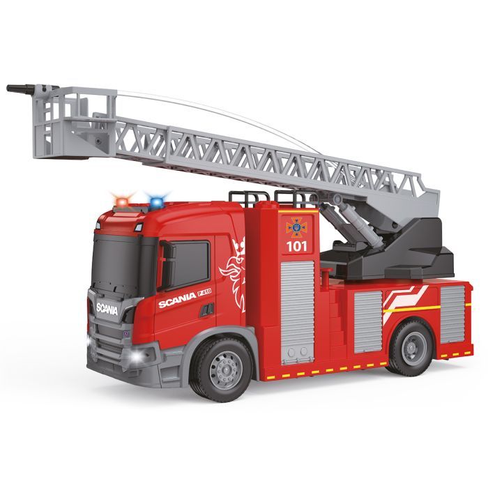 Спецтехника TechnoDrive серии Big Truck – Пожарная машина Scania (свет, звук, функция воды) (6407KS)
