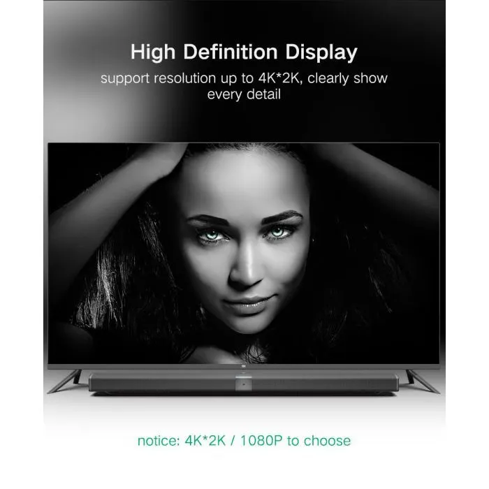 Кабель мультимедійний miniDisplayPort M to HDMI M 1.5m MD101 4K black Ugreen (20848) зображення 4