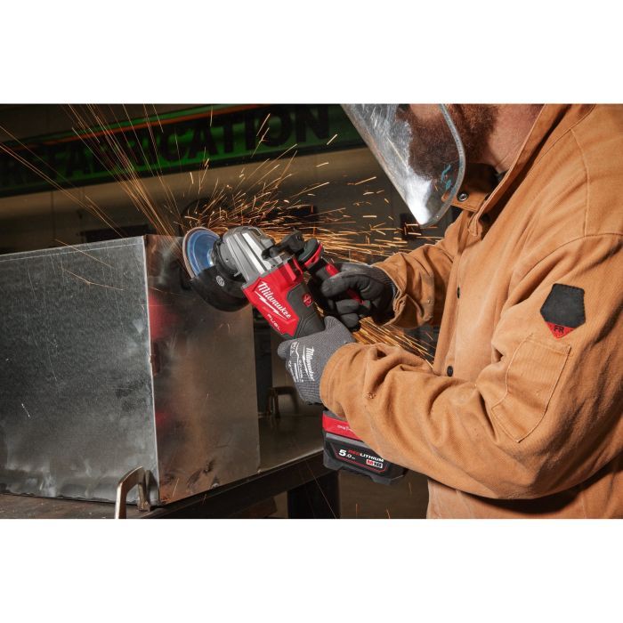 Шлифовальная машина Milwaukee M18 FSAGSVO125X-502X, 125мм, 2x5h, HDкейс (4933493553) изображение 10