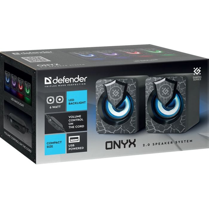 Акустична система Defender Onyx Led USB Black (65038) зображення 9 Акустична система Defender Onyx Led USB Black (65038) зображення 9