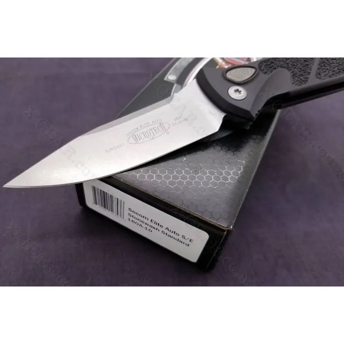 Ніж Microtech Socom Elite Auto Drop Point Stonewash (160A-10) зображення 11