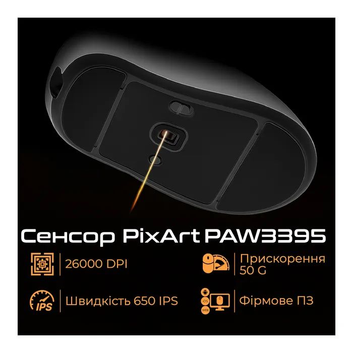 Мишка RAWM ER21 Wireless/Bluetooth White (ER21.white) зображення 2