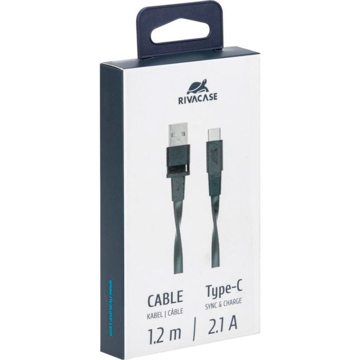 Дата кабель USB 2.0 AM to USB-C 1.2m black RivaCase (PS6002 BK12) изображение 8