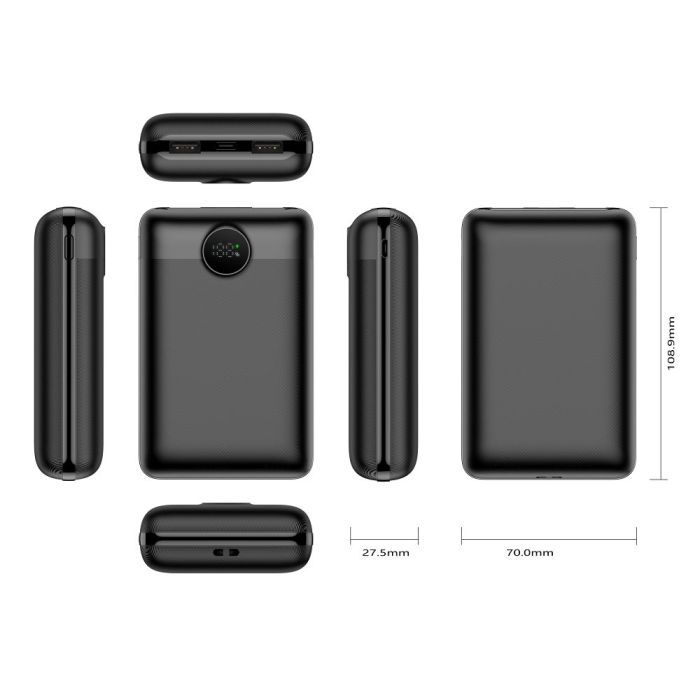 Батарея универсальная VEGER 20000mAh S20 22.5W PD/3/0 QC/3.0 black (6970453554198) изображение 2