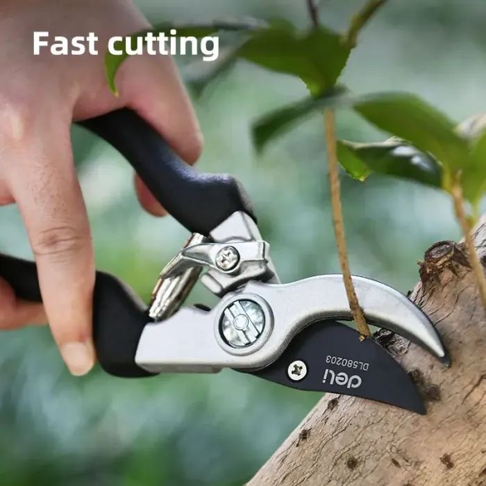 Секатор Deli садовий універсальний сталь 55С 8,5" 210 мм (DL580203) зображення 4