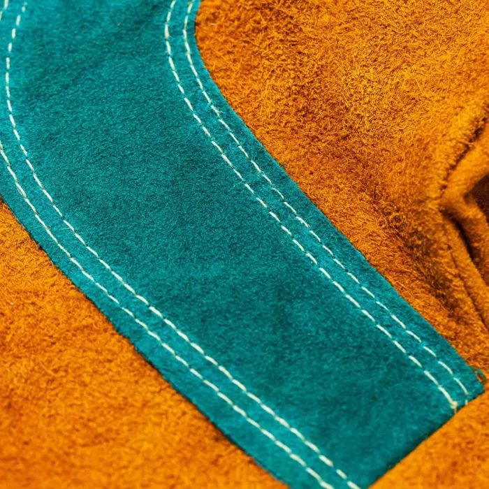 Защитные перчатки Deli Cowhide, краги сварщика 14" (EDL-T1) изображение 4