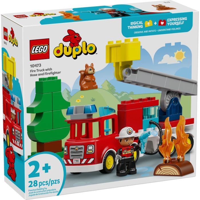 Конструктор LEGO DUPLO Town Пожарная машина со шлангом и пожарным (10473)