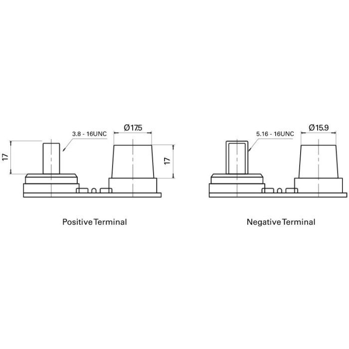 Аккумулятор автомобильный EXIDE MARINE & LEISURE AGM 50Ah клеми по центру (800EN) (EM1000) изображение 3