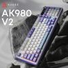 Клавиатура Ajazz AK980 V2 Gift Switch V2 Wireless/Bluetooth/USB UA White/Blue (AK980-V2-G-PWB) изображение 6