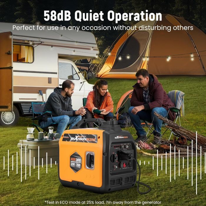 Генератор maXpeedingRODS MXR3800 інверторний 3,2 kW, 220V, 50Hz, 4л, ручний запуск (mxr3800) зображення 6