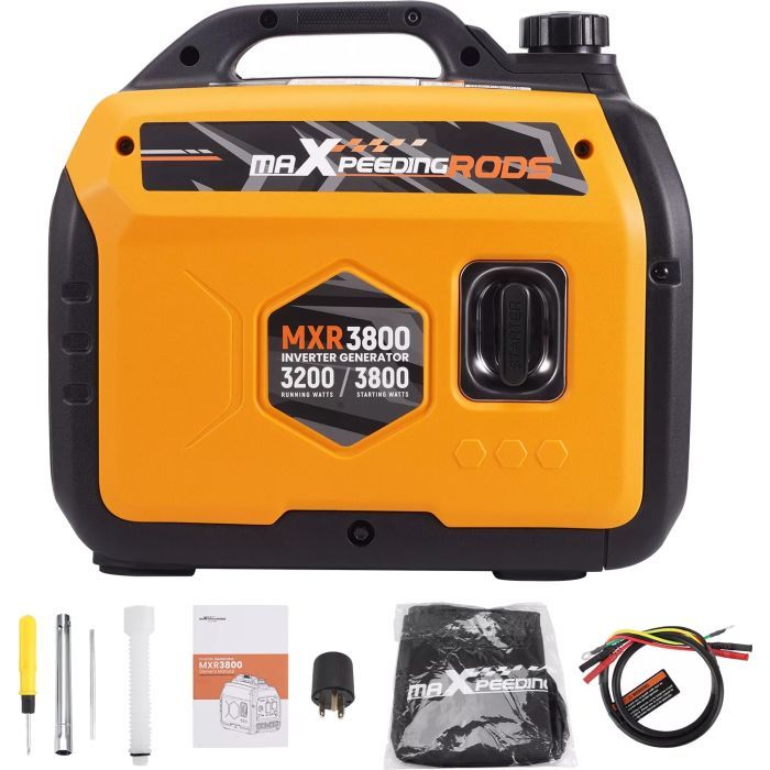 Генератор maXpeedingRODS MXR3800 інверторний 3,2 kW, 220V, 50Hz, 4л, ручний запуск (mxr3800) зображення 7