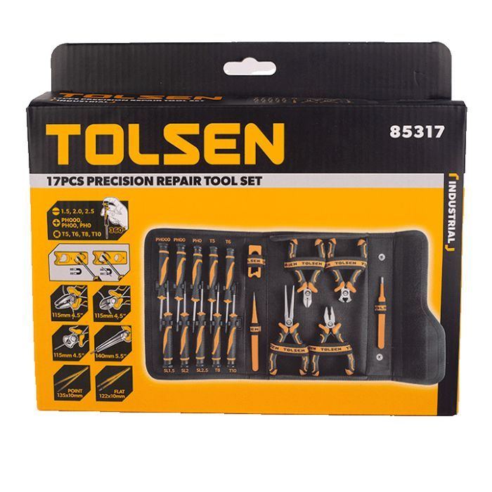 Набор инструментов Tolsen прецизионных 17 шт, сумка (85317) изображение 4