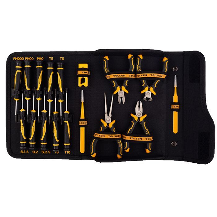 Набор инструментов Tolsen прецизионных 17 шт, сумка (85317) изображение 5