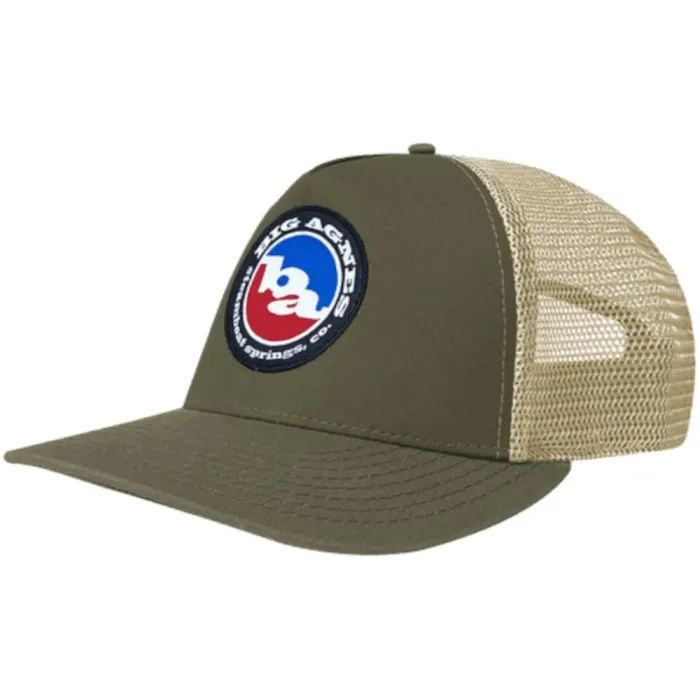 Кепка Big Agnes Classic Logo Trucker Hat olive/khaki (021.0265)