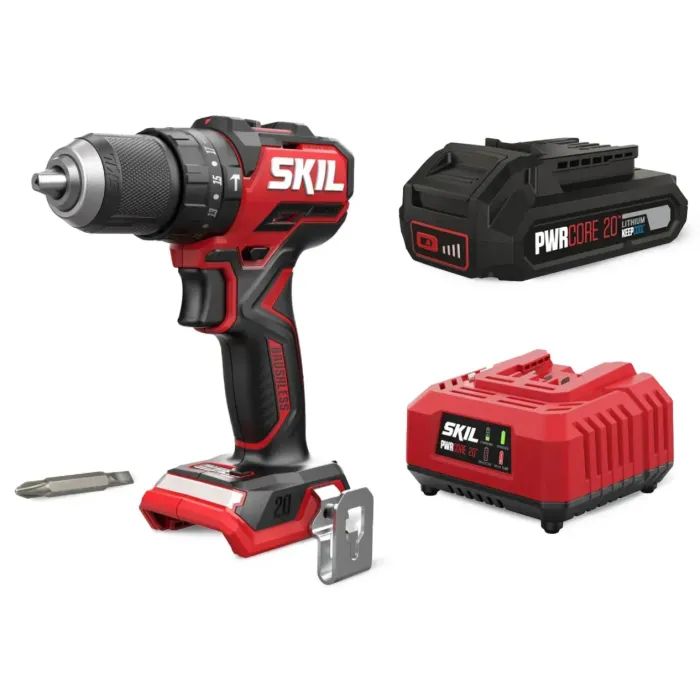 Шуруповерт Skil 3075 CA Compact Li-Ion 20V, безщеточное ударное, 2.0Ah, зарядное устройство (CD1E3075CA+BC1E3136A)