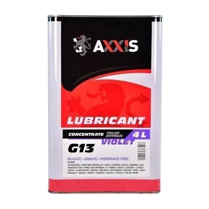 Антифриз AXXIS VIOLET-PURPLE концентрат G13 (-80C) 4л (AX-2089)