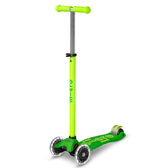 Самокат Micro Maxi Deluxe Neon LED" Ультра рожевий" (MMD233)