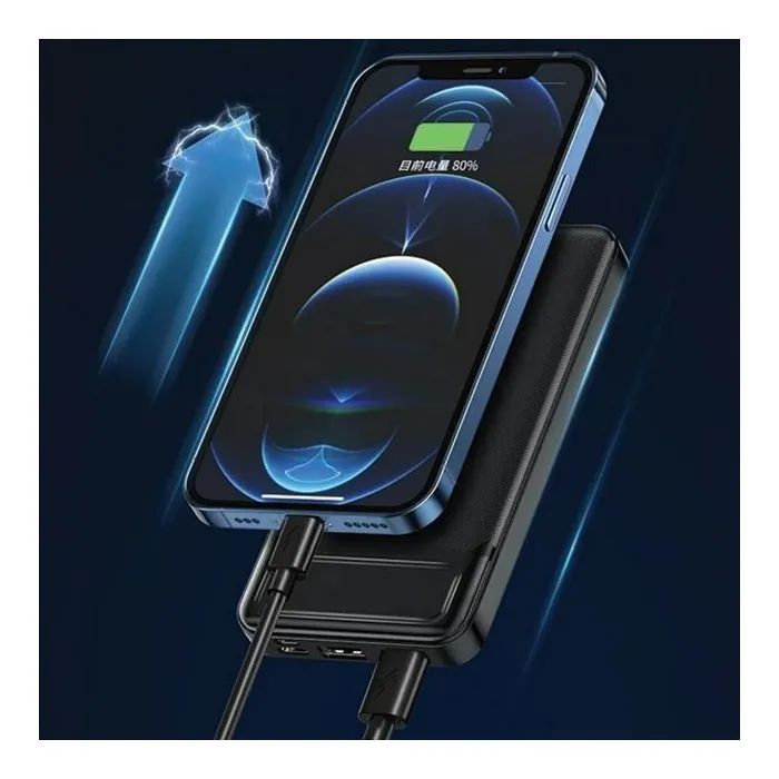 Батарея универсальная AWEI 10000mAh P5K, 10W, Black (6954284094009) изображение 4