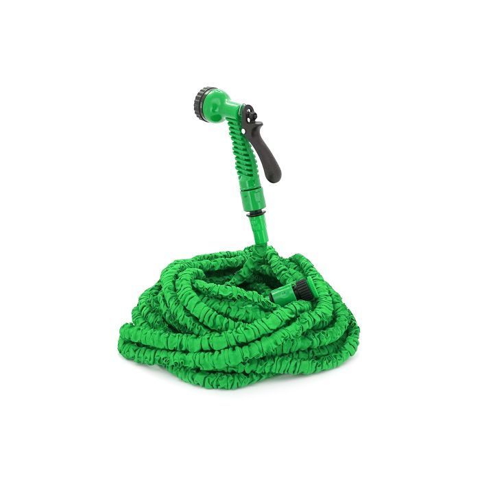 Поливочный шланг Voltronic KY-450G, 15-45м/150ft, + распылитель, насадка на кран, Green, Box (KY-450G)