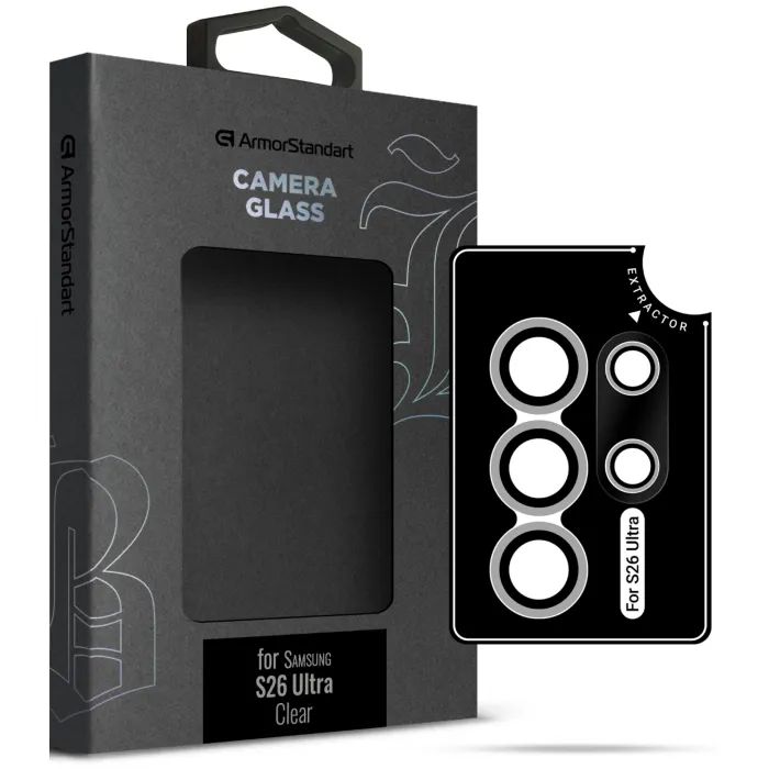Скло захисне Armorstandart Supreme BI camera Samsung S26 Ultra Clear (ARM90424)