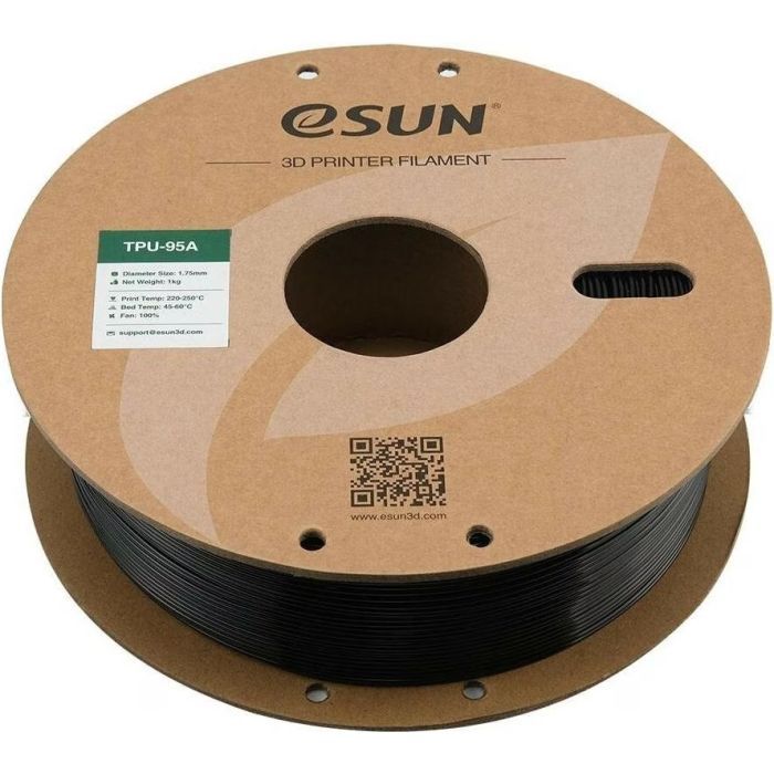 Пластик для 3D-принтера eSUN eTPU-95A 1кг, 1.75мм, black (ETPU-95A175B1) изображение 3