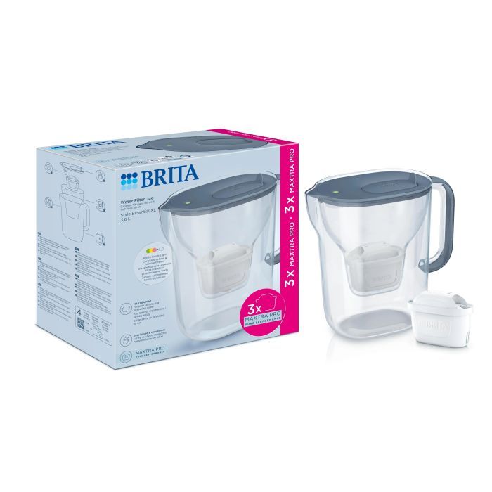 Фильтр-кувшин Brita Style Essential XL MXPro 3.6л + 3 картриджа сіро-блакитний (1059312) изображение 11