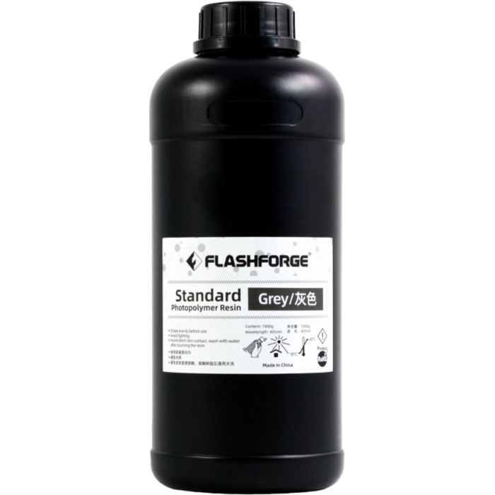 Фотополимерная смола Flashforge Resin Standart UV/LCD Grey 1kg (20002089001)
