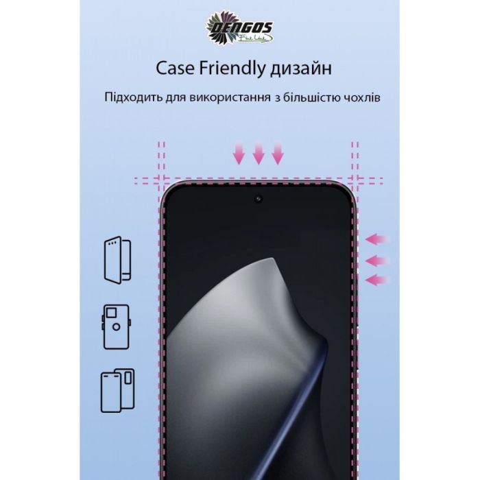 Скло захисне Dengos Super-D Full Glue Xiaomi 15T / 15T Pro Black (TGFG-SD-11) зображення 3