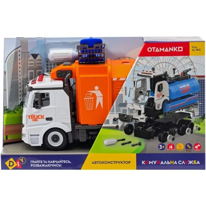 Конструктор Otamanko АВТОКОНСТРУКТОР Мусоровоз (YW9082A) изображение 12