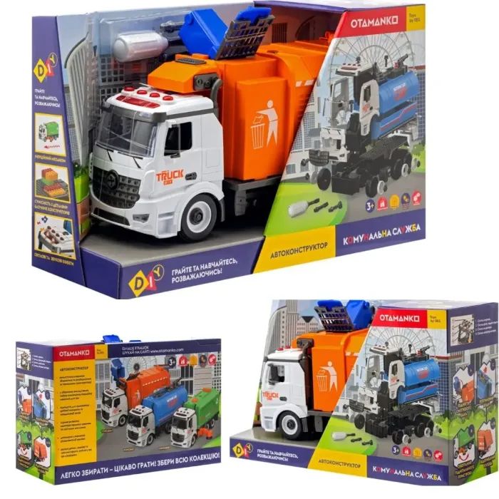Конструктор Otamanko АВТОКОНСТРУКТОР Мусоровоз (YW9082A) изображение 13