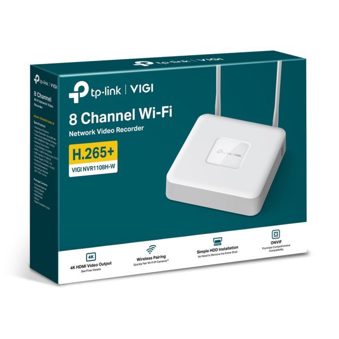 Реєстратор для відеоспостереження TP-Link VIGI-NVR1108H-W зображення 4