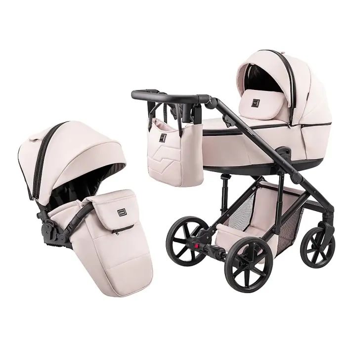 Коляска Adamex 2 в 1 Dolce Eco SA-15 рожева пудра (681945)