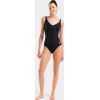 Купальник Arena Clip Back Swimsuit Solid B 010651-510 чорний, білий 44 (3468337746362) изображение 2
