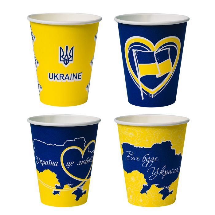 Стаканы одноразовые Україна PATRIOT бумажные 175 мл 50 шт (CUP175PAT)