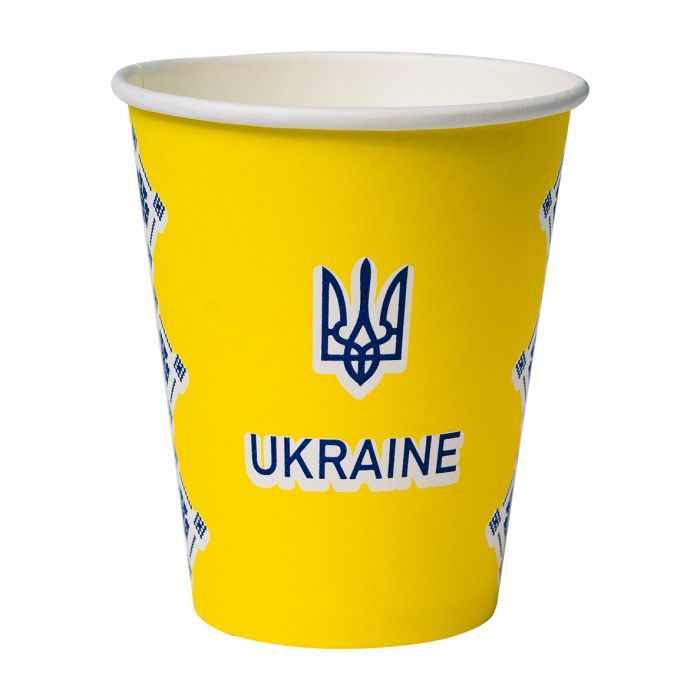 Стаканы одноразовые Україна PATRIOT бумажные 175 мл 50 шт (CUP175PAT) изображение 2