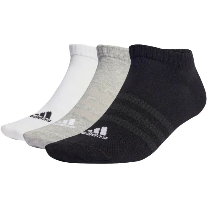 Носки Adidas T SPW LOW 3P IC1337 сірий, білий, чорний 43-45 (4066746302200)