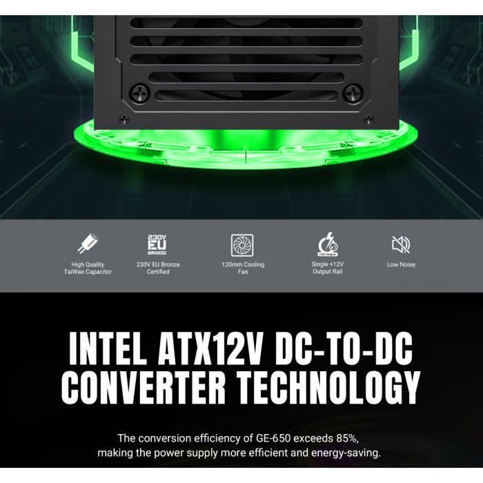 Блок живлення Gamemax 650W (GE-650) зображення 10