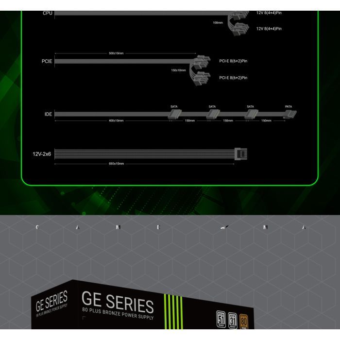 Блок живлення Gamemax 650W (GE-650) зображення 23